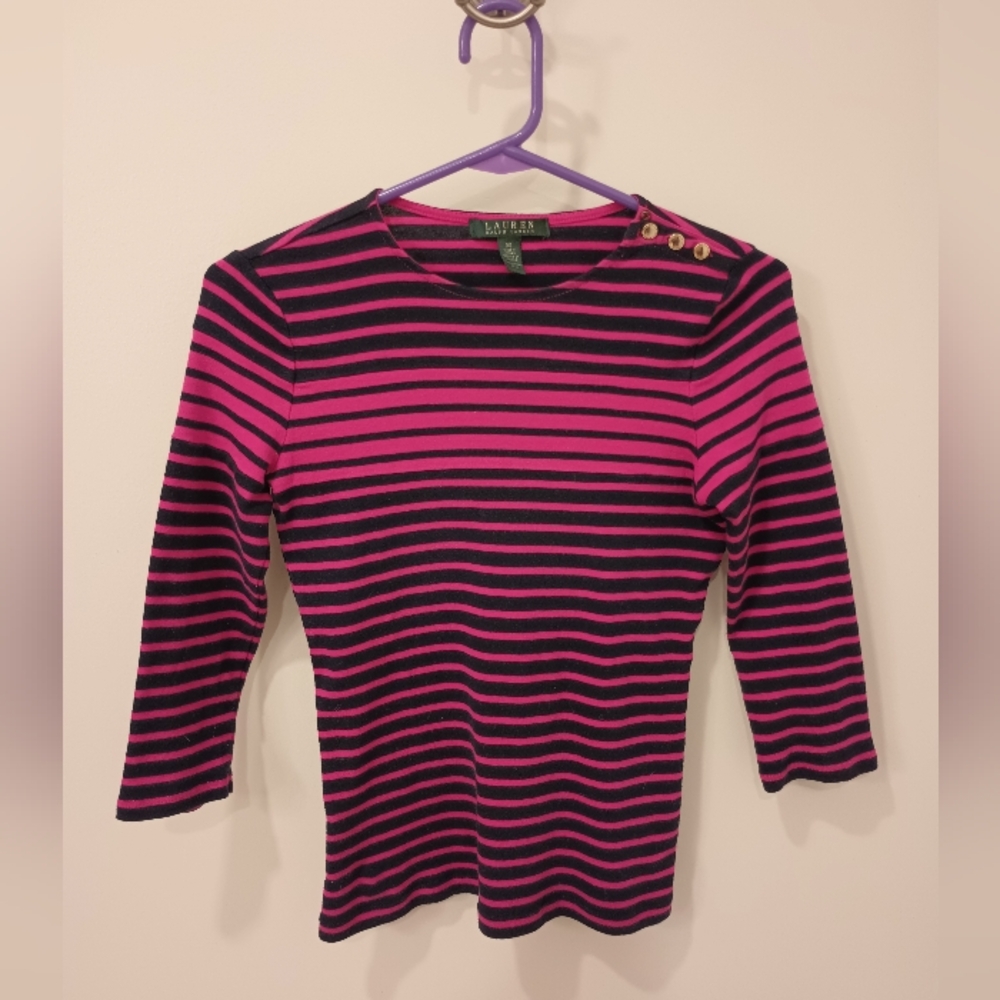 Ralph Lauren 3/4 sleeve baby tee